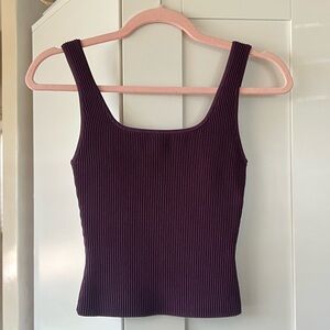 Aritzia Sculpt Knit Squareneck Tank